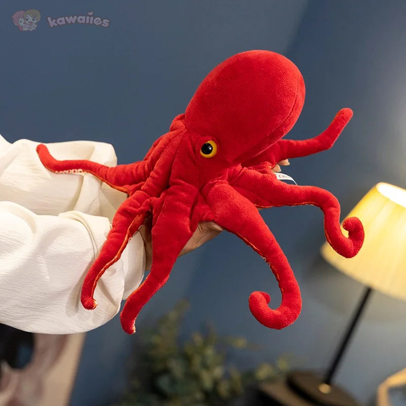 Red Life-like Octopus Plushie-Kawaii Dream