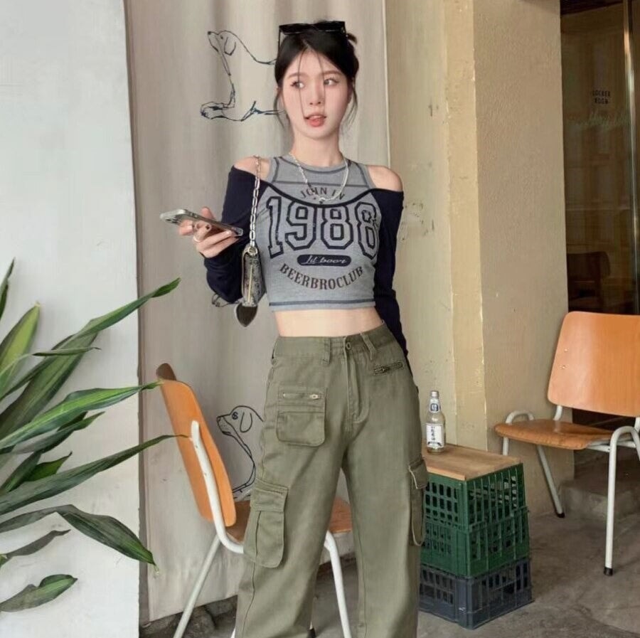 Retro 1988 Off The Shoulder Top-Kawaii Dream