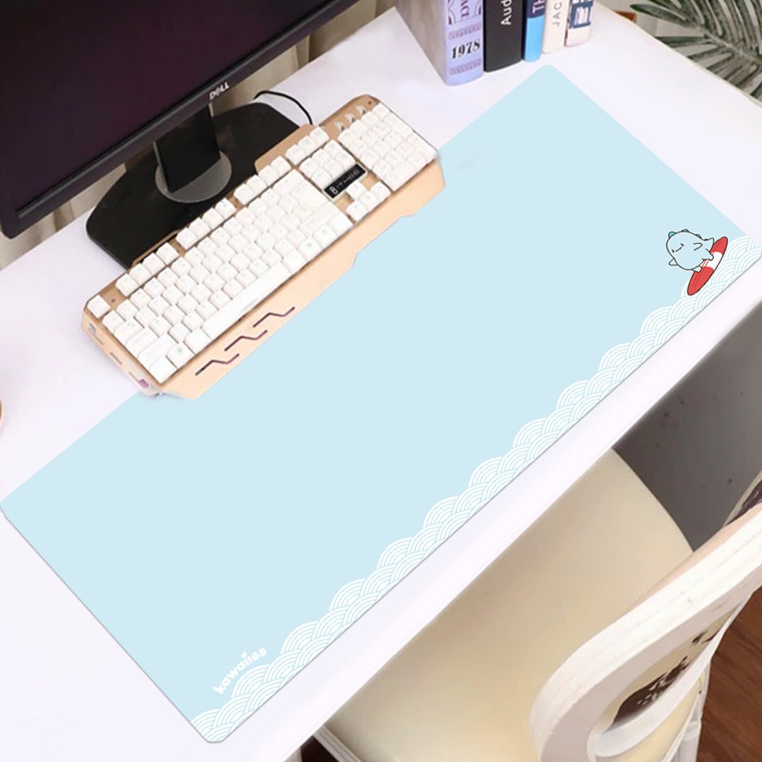 Ride the Wave with Tato Large Mouse Pad-Kawaii Dream