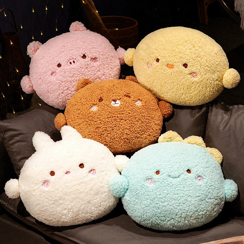 Round Fluffy Animal Pillow Plushie Collection-Kawaii Dream