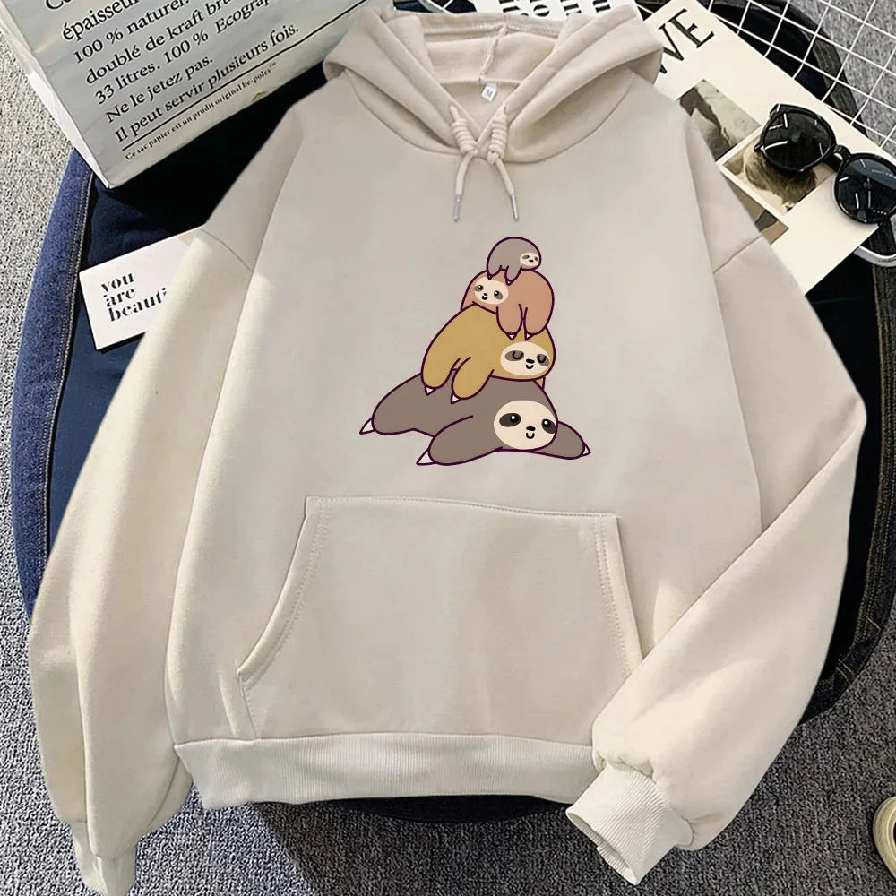 Sleepy Sloth Family Unisex Hoodie-Kawaii Dream