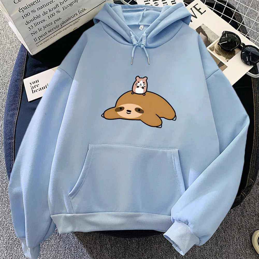 Sloth & Hamster Besties Unisex Hoodie-Kawaii Dream