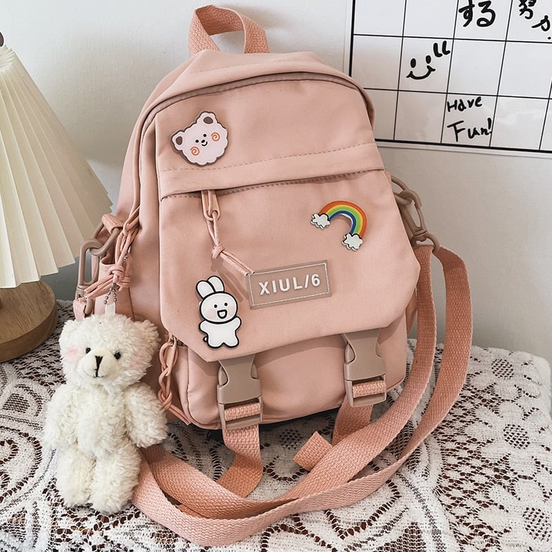 kawaii backpack mini Small Cute Bear Friend Backpack & Sidebag – Kawaii Dream