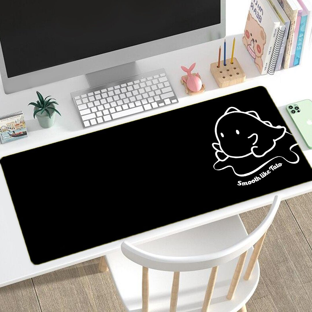 Smooth Like Tato Butter Black Edition Long Mouse Pad-Kawaii Dream