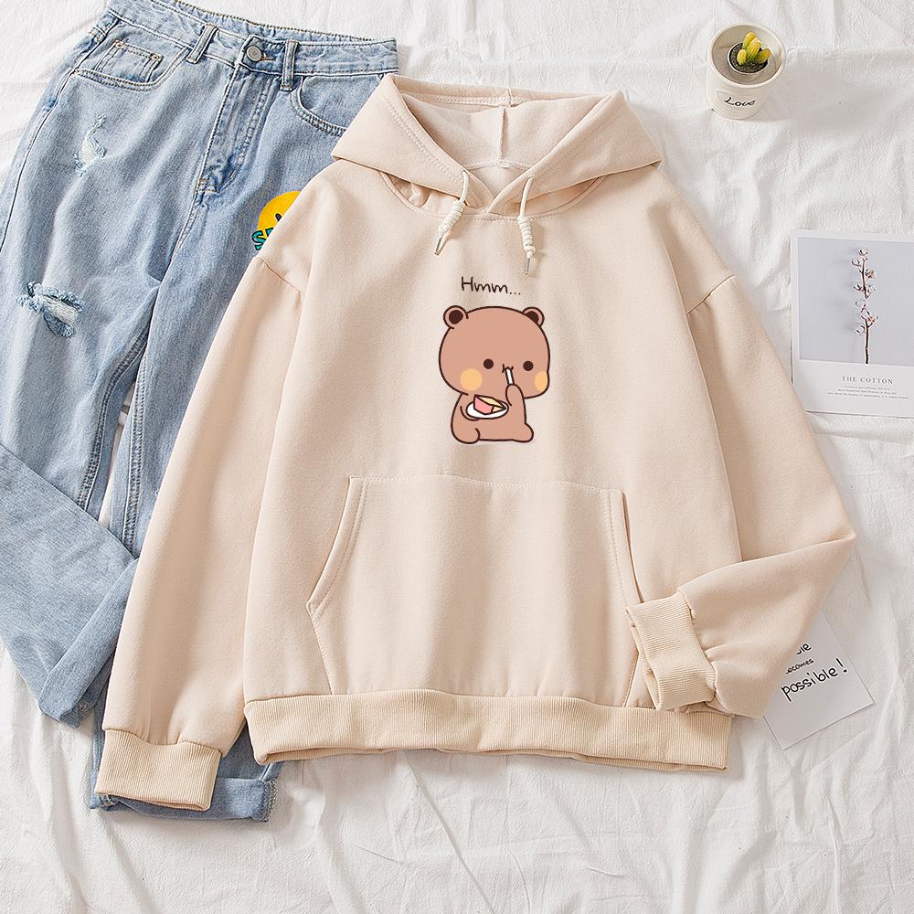 Snacking Teddy Bear Hoodies-Kawaii Dream