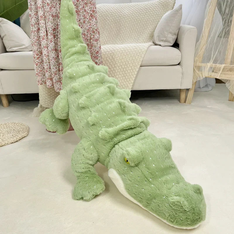 Soft Fluffy Green Crocodile Plush Toy-Kawaii Dream