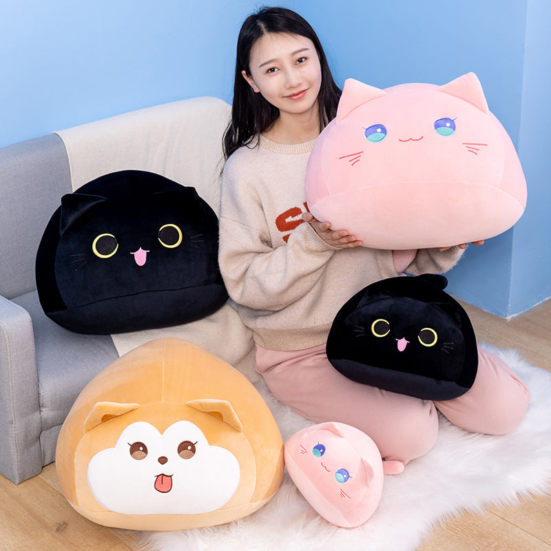 Soft Pebble Cats & Dog Animal Plushies Collection-Kawaii Dream