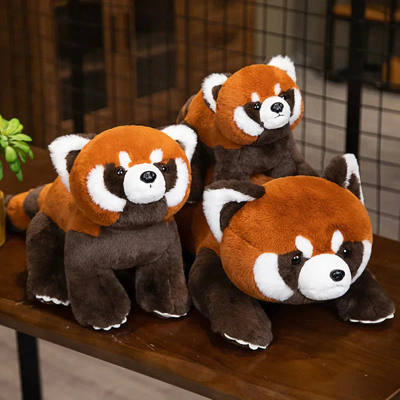 Standing Life-like Fluffy Red Panda Plush-Kawaii Dream