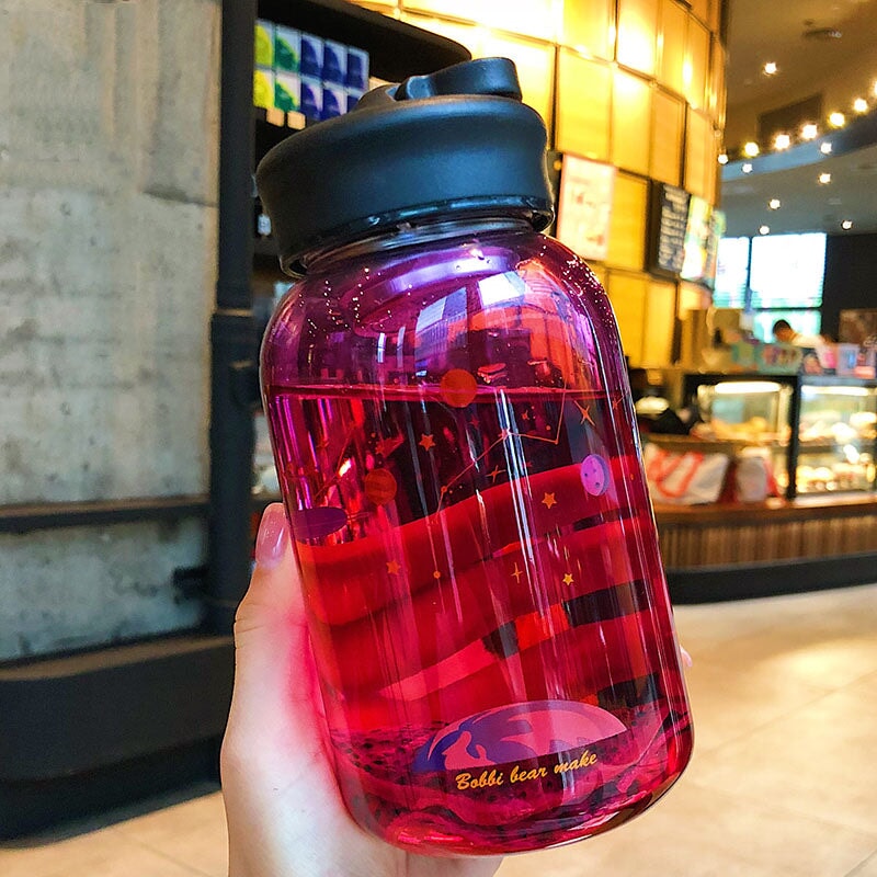 Starry Night Water Bottle-Kawaii Dream