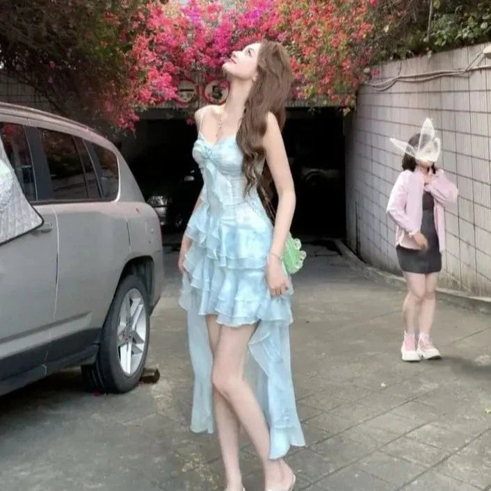 Summer Sweet Chic Sleeveless Dress-Kawaii Dream