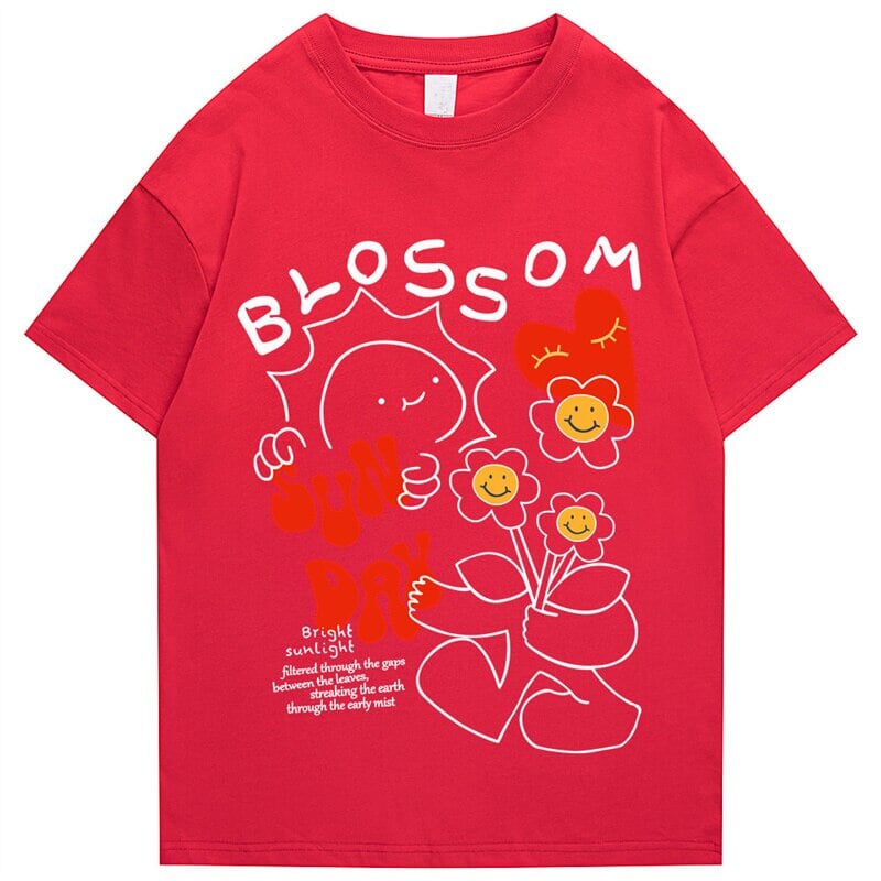 Sun Day Blossom Tee-Kawaii Dream