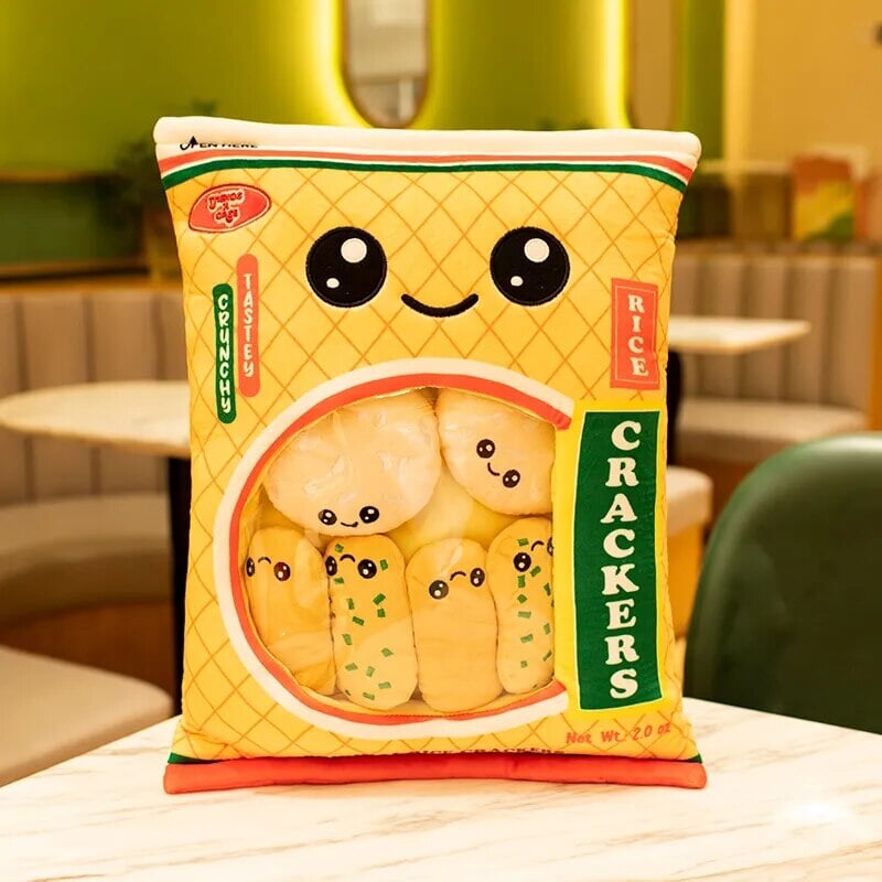 Tasty Rice Crackers Candy Bag Plushies-Kawaii Dream