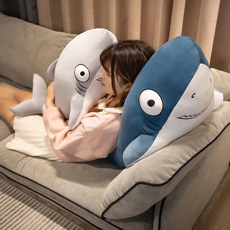 The Friendly Cheeky Gray Blue Shark Plushies-Kawaii Dream