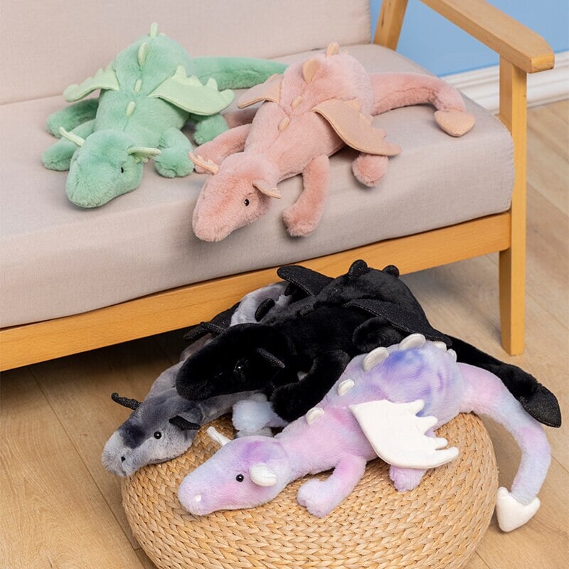 The Mighty Colored Dragon Family Soft Toys-Kawaii Dream