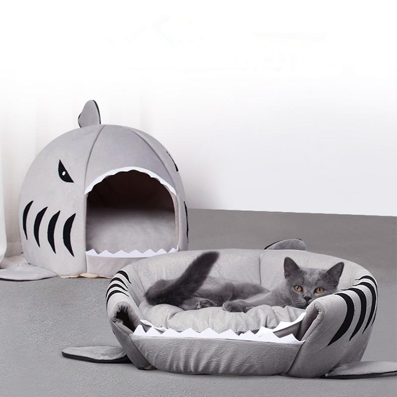 Warm Cosy Shark Pet Bed House-Kawaii Dream