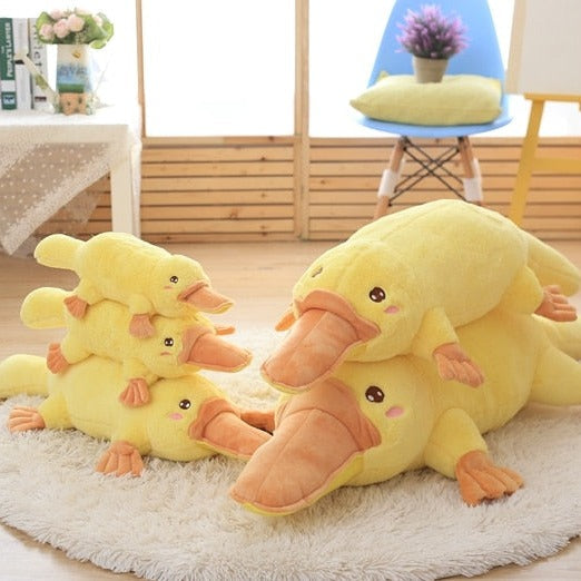 Yellow Kawaii Long Snuggly Platypus Plushie-Kawaii Dream