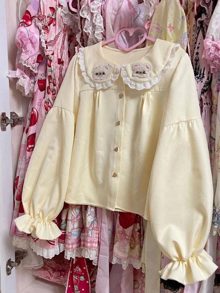 Teddy Collared Lolita Blouse