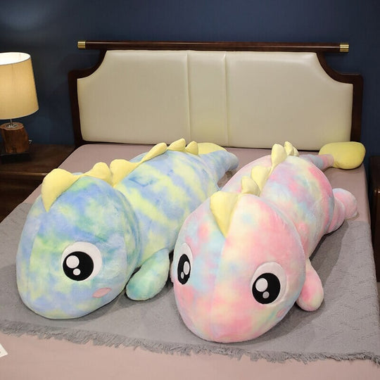 Colorful lizards plushies