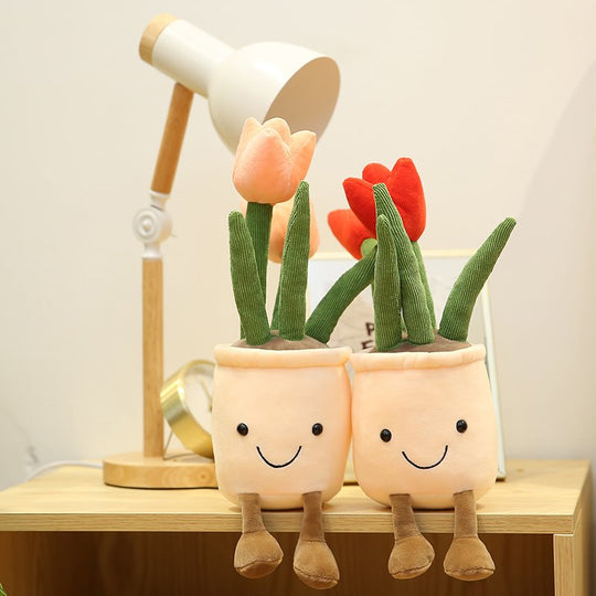 Two tulips plushies