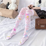 Kawaii Bunny Print Over-The-Knee Socks