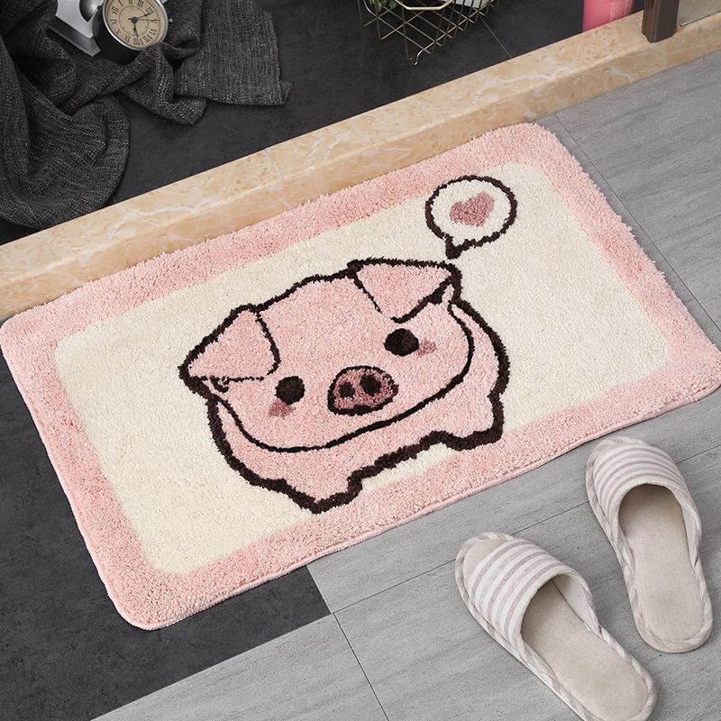 Adorable Animals Rectangle Non-Slip Fluffy Bath Mats Collection-Kawaii Dream