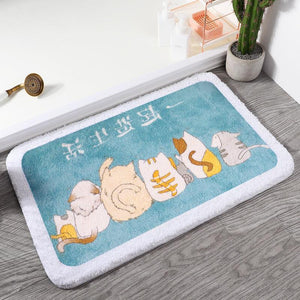 Adorable Animals Rectangle Non-Slip Fluffy Bath Mats Collection-Kawaii Dream