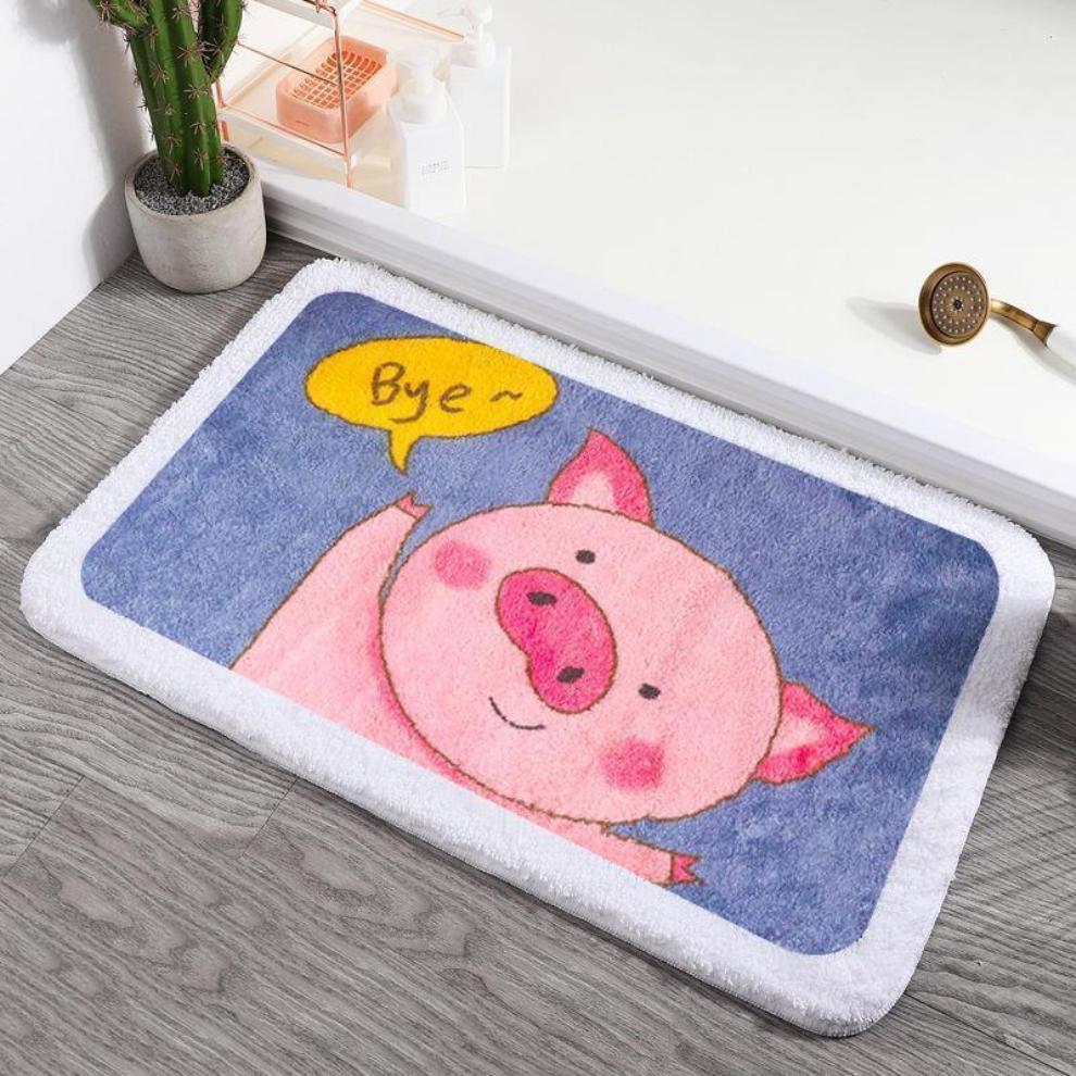 Adorable Animals Rectangle Non-Slip Fluffy Bath Mats Collection-Kawaii Dream