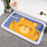 Adorable Animals Rectangle Non-Slip Fluffy Bath Mats Collection-Kawaii Dream