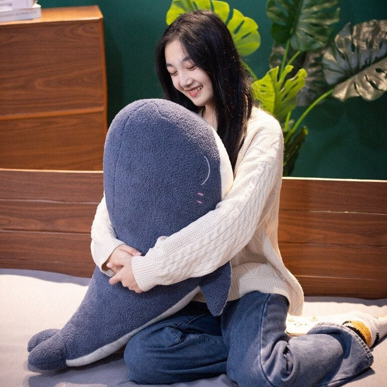 Adorable Fluffy Blue Whale Plushie-Kawaii Dream