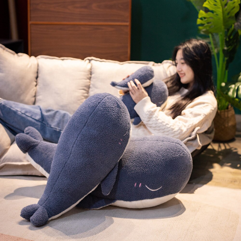 Adorable Fluffy Blue Whale Plushie-Kawaii Dream