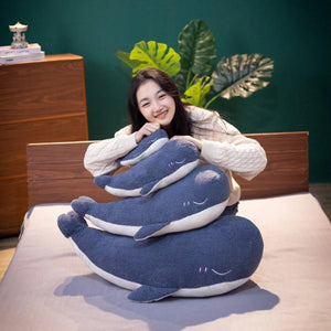 Adorable Fluffy Blue Whale Plushie-Kawaii Dream