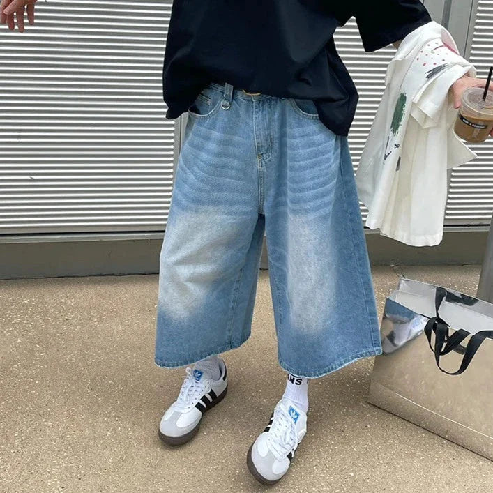 American Vintage Denim Jorts-Kawaii Dream