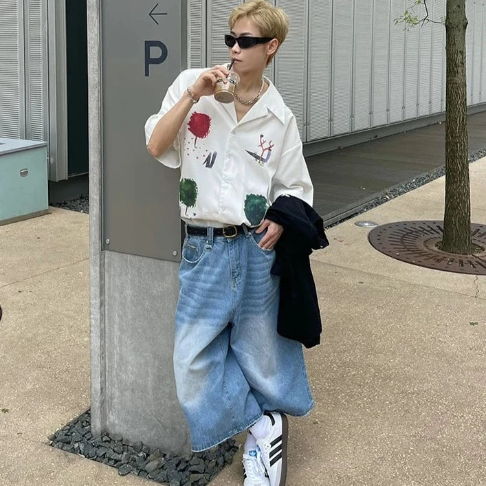 American Vintage Denim Jorts-Kawaii Dream