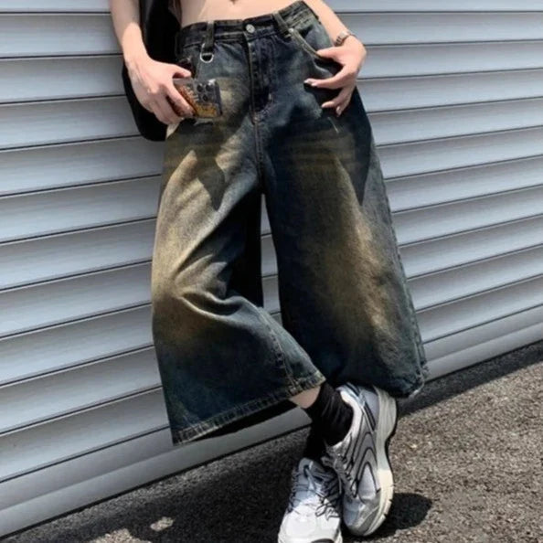 American Vintage Denim Jorts-Kawaii Dream