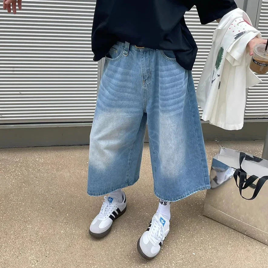 American Vintage Denim Jorts-Kawaii Dream