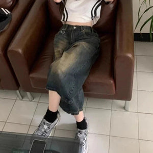 American Vintage Denim Jorts-Kawaii Dream