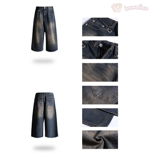 American Vintage Denim Jorts-Kawaii Dream