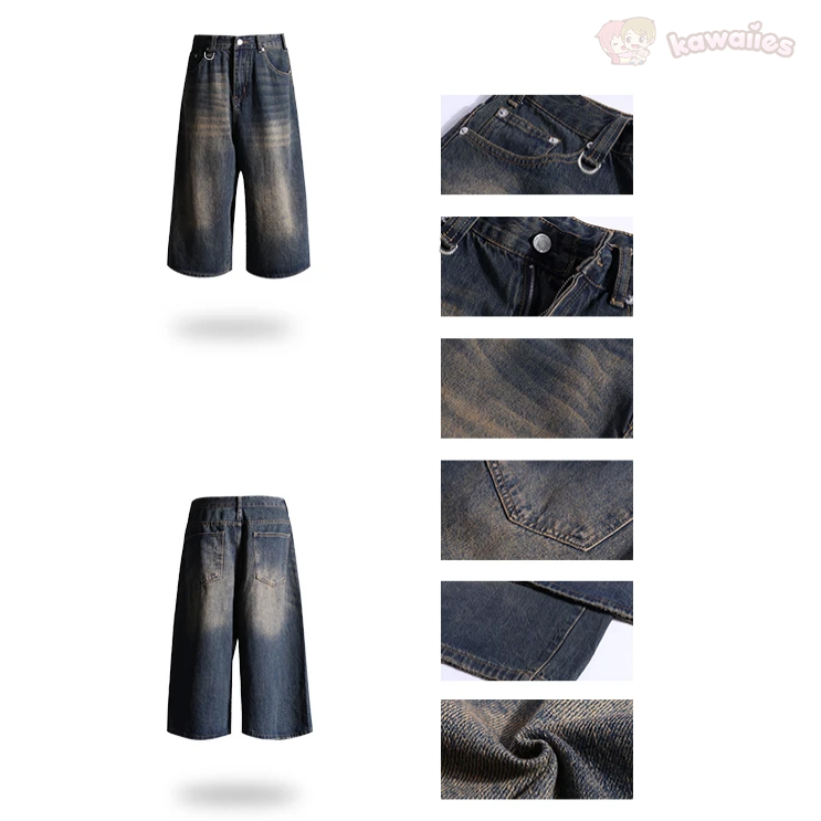 American Vintage Denim Jorts-Kawaii Dream
