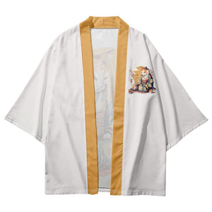Anime Cat in Kimono Unisex Kimono Collection-Kawaii Dream