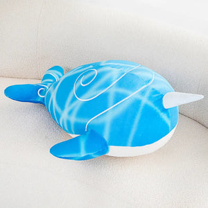 Anime Childe Tartaglia Blue Narwhal Whale Plush-Kawaii Dream