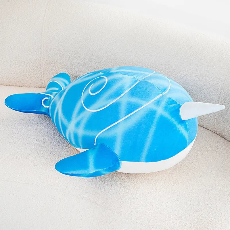 Anime Childe Tartaglia Blue Narwhal Whale Plush-Kawaii Dream