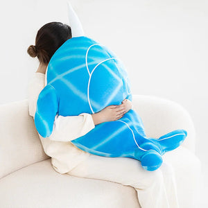 Anime Childe Tartaglia Blue Narwhal Whale Plush-Kawaii Dream