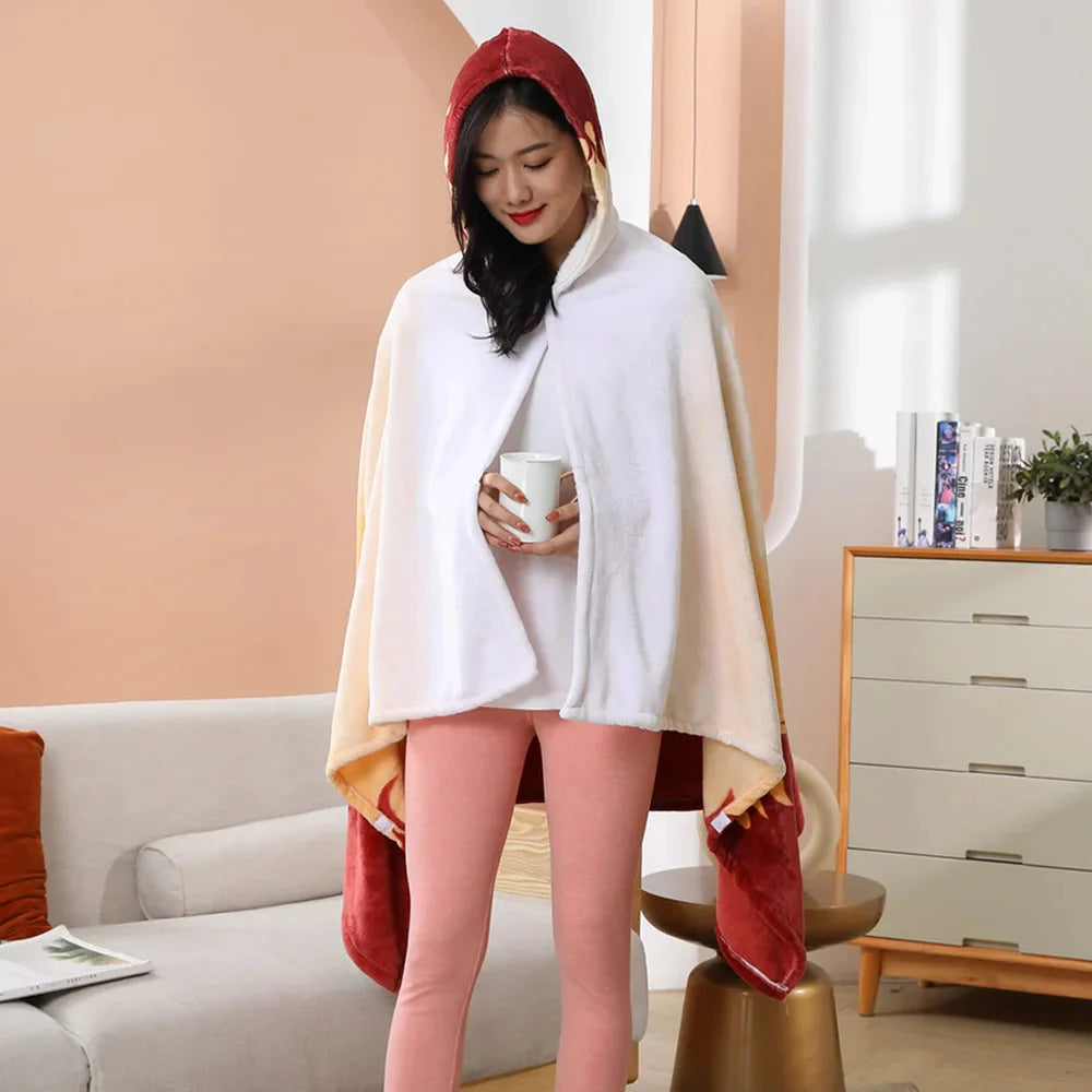 Anime Demon Slayer Hooded Cape Blanket-Kawaii Dream