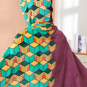 Anime Demon Slayer Hooded Cape Blanket-Kawaii Dream