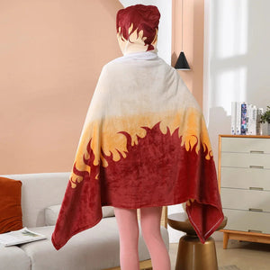 Anime Demon Slayer Hooded Cape Blanket-Kawaii Dream