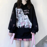 Anime Emo Girl 'Just Disappear' Women's Hoodie-Kawaii Dream