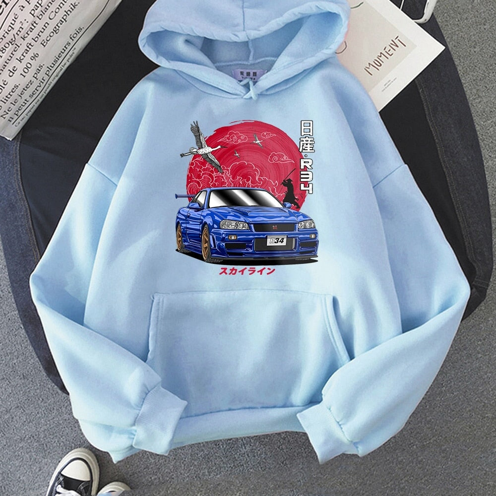 Anime Initial D Hooded Sweatshirt-Kawaii Dream