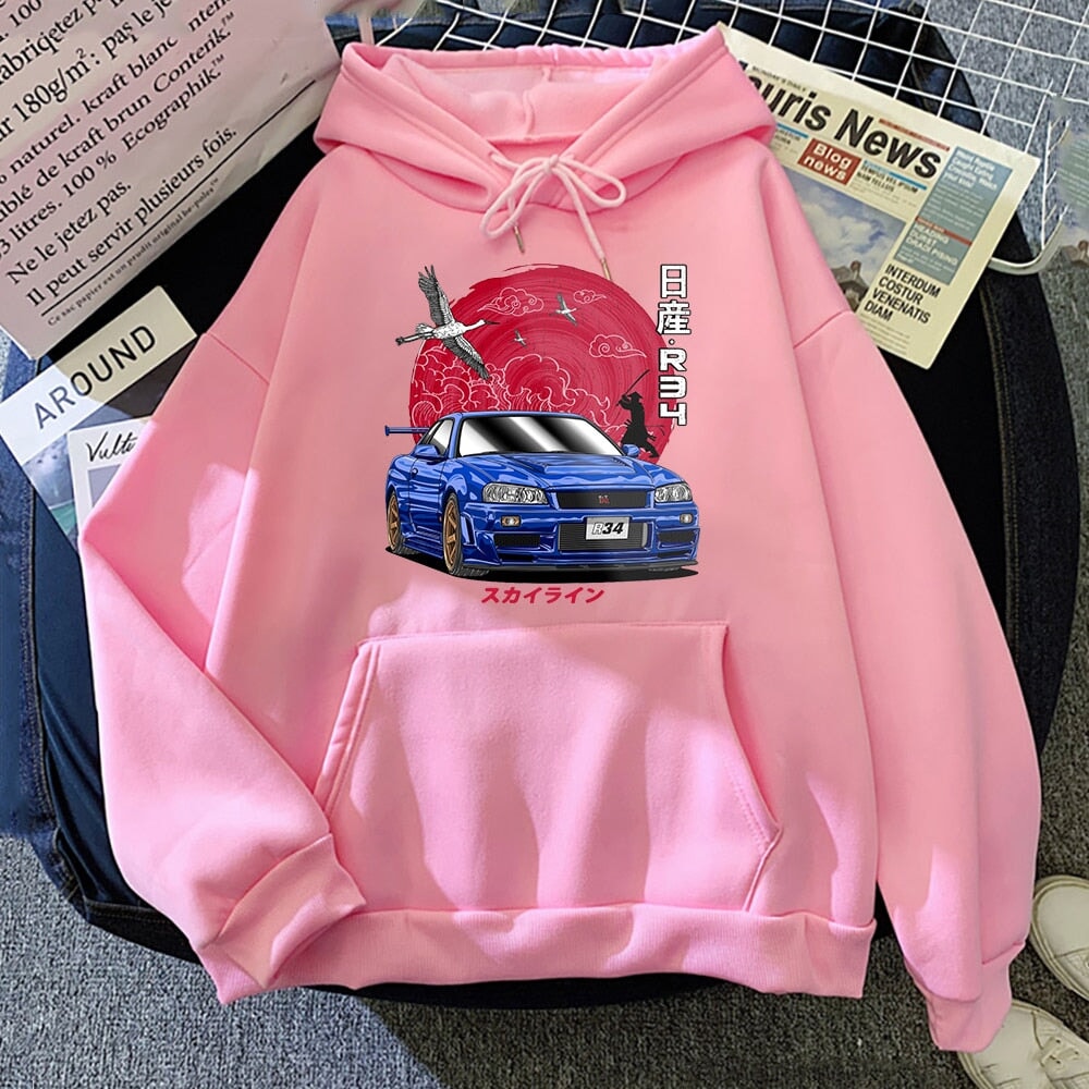 Anime Initial D Hooded Sweatshirt-Kawaii Dream