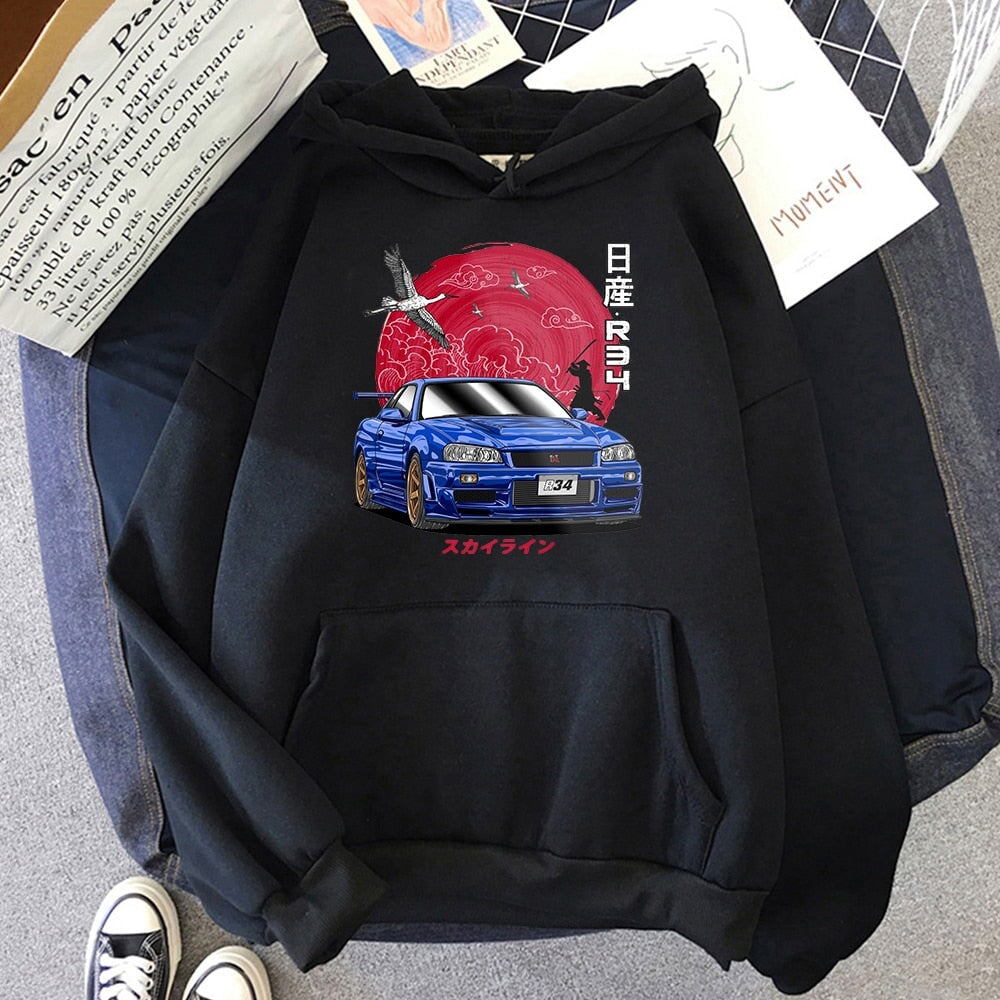 Anime Initial D Hooded Sweatshirt-Kawaii Dream