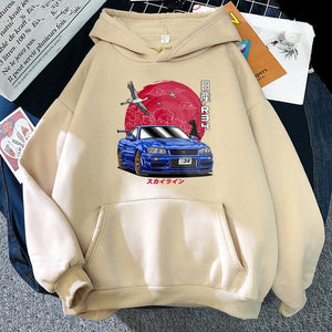 Anime Initial D Hooded Sweatshirt-Kawaii Dream
